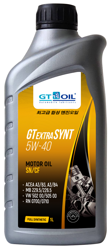 Масло моторное GT Extra Synt, SAE 5W-40, API SN/CF, Synt. 1 л, (12шт/уп)
