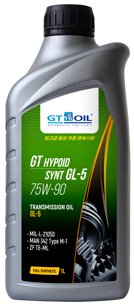 Масло трансмиссионное GT Hypoid Synt, SAE 75W-90, API GL-5, Synt. 1 л, (12шт/уп)