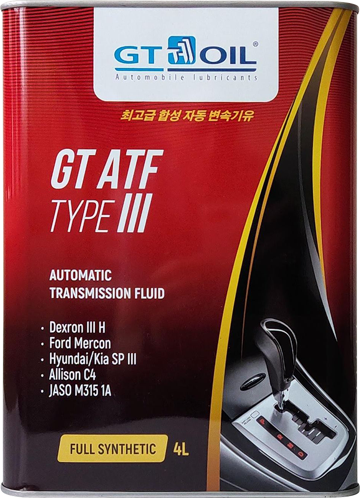Масло трансмиссионное GT ATF Type-III Dex III H, Synt. 1 л, (12шт/уп)