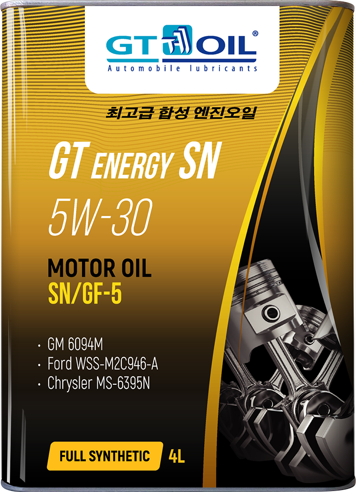 Масло моторное GT Energy SN, SAE 5W-30, API SN, Synt. 4 л, (4шт/уп)