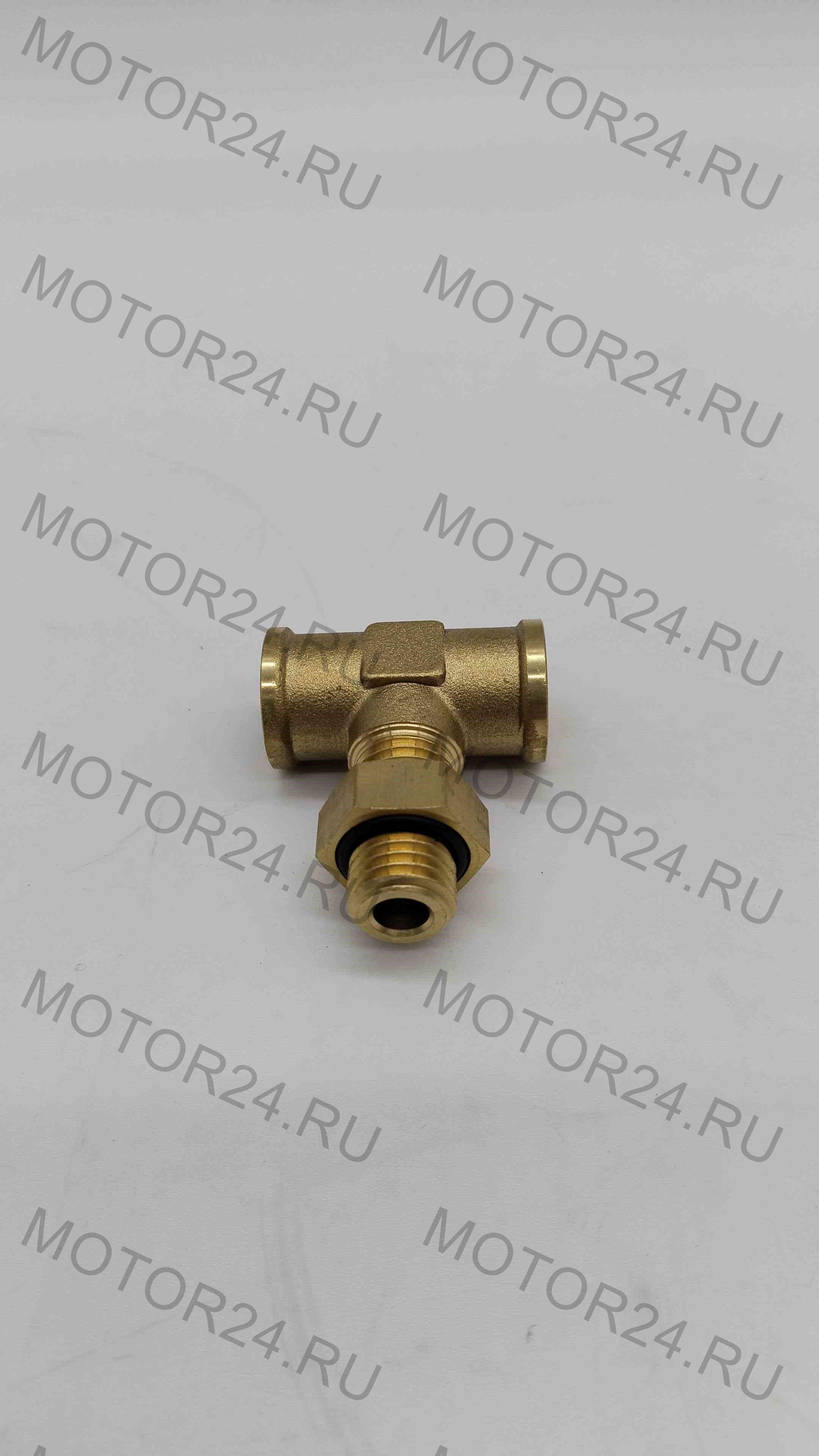 Фитинг Т-образный М12/F12 c контргайкой и уплотнением